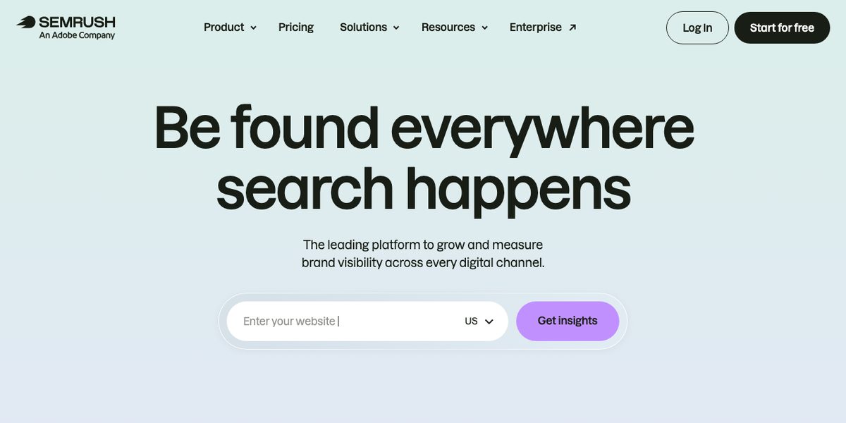 Semrushの公式サイト