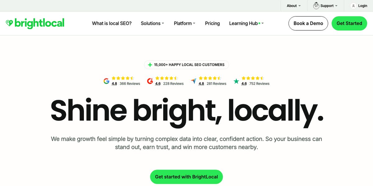 BrightLocalの公式サイト