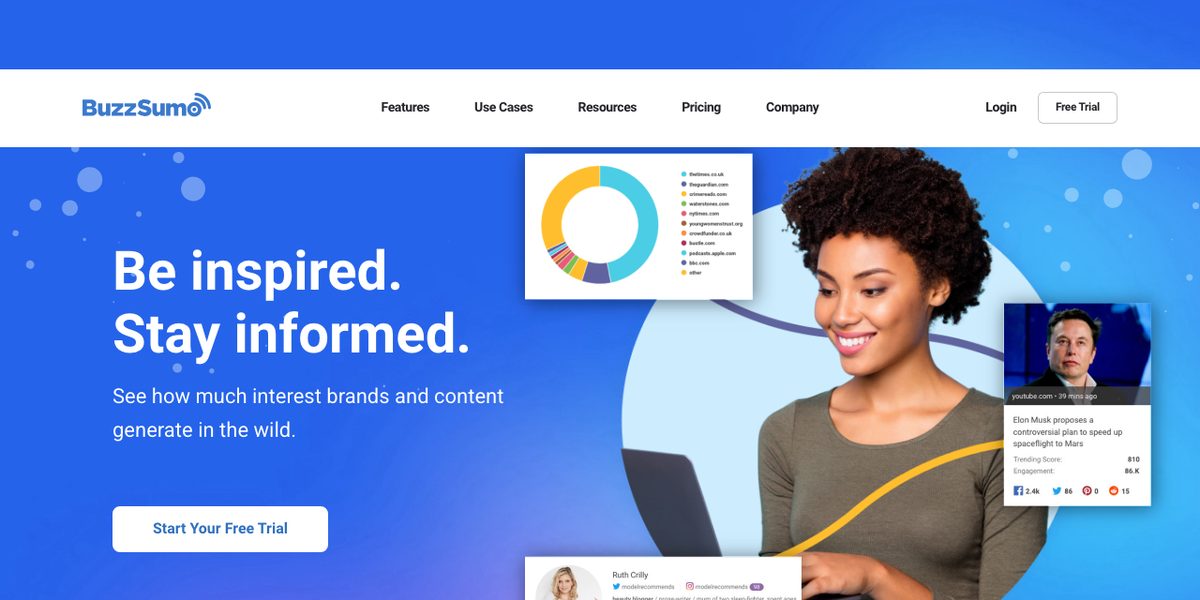 BuzzSumoの公式サイト
